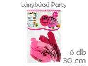 Lufi Lánybúcsú rózsaszín 6db 30cm 602128