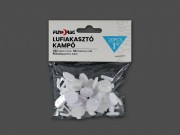 Lufi akasztó kampó öntapadós fehér 20db 2cm 628299