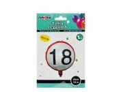 Lufi fólia 18-as évszámos 45cm 602807