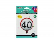 Lufi fólia 40-es évszámos 45cm 602821