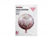 Lufi fólia Baby Girl rózsaszín 45cm 610607
