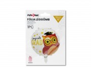 Lufi fólia Congrats Grad bagoly 53cm 655790
