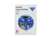 Lufi fólia Congratulations Grad kék 45cm 663276