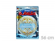 Lufi fólia Happy Anniversary bubbles 56cm Q16660