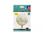 Lufi fólia Happy Birthday 45cm 612526