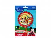 Lufi fólia Happy Birthday Mickey Mouse 43cm N0922301