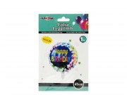 Lufi fólia Happy Birthday foltos 45cm 610669