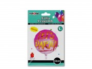 Lufi fólia Party rózsaszín 53cm 614407