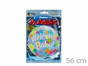 Lufi fólia Welcome Baby bubbles 56cm Q25860