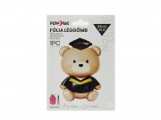 Lufi fólia ballagó maci fekete 89cm 663290