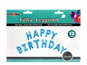 Lufi fólia szett Happy Birthday kék 13db 606065