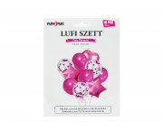 Lufi szett pink 10db 30cm 609554