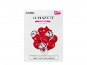 Lufi szett piros 10db 30cm 609578