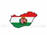 Matrica Magyarország címerrel 8,5x4cm