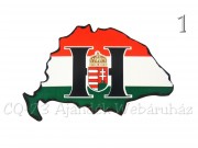 Matrica Nagy Magyarország címerrel H betűvel 14x9,5cm 2f