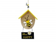Méhecskés ajtódísz Bee Happy 23cm 064049