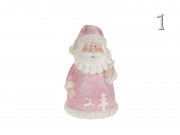 Mikulás, hóember és rénszarvas figura rózsaszín 11cm ALX610310 3f