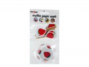 Muffin dekor szett epres 24+24db 228532