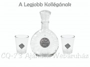 Pálinkás készlet 0,2l palack + 2 pohár A Legjobb Kollégának