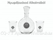 Pálinkás készlet 0,2l palack + 2 pohár Nyugdíjazásod Alkalmából