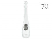 Pálinkás palack 70 évszámos fémcímkés 0,5l