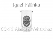 Pálinkás pohár Igazi Pálinka óncimkés 0,4dl