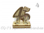 Pálinkás pohár szett 45. születésnapra