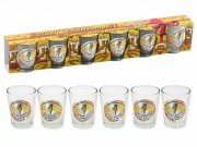 Pálinkás pohár szett Boldog Szöletésnapot vicces 6db 40ml