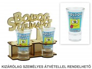 Pálinkás pohár szett LP001 Boldog szülinapot 2db 5cl