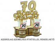 Pálinkás pohár szett LP008 Boldog 70. szülinapot 2db 75ml