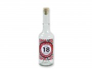 Pálinkás üveg Boldog 18. Születésnapot piros 0,5l