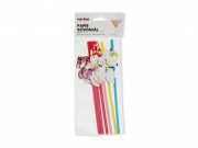 Papír szívószál unicornis 6db 20,5cm 232874
