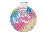 Papírtányér Boldog Szülinapot 6db 23cm 656759
