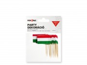 Party dekoráció magyar zászló 12db 6,5cm 632852