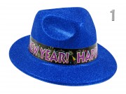 Party kalap Happy New Year csillogó színes 609168