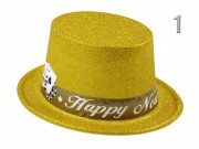Party kalap Happy New Year csillogó színes 609175