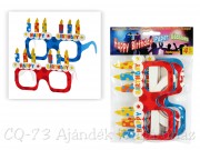 Party szemüveg 4db-os Happy Birthday