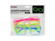 Party szemüveg világító kocka 3db 657152