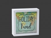 Persely fehér Holiday Fund 15cm 144315