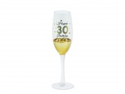 Pezsgős pohár Happy 30 Birthday arany 636116