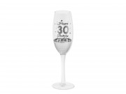 Pezsgős pohár Happy 30 Birthday ezüst 636120
