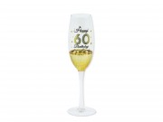 Pezsgős pohár Happy 60 Birthday arany 636119