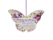 Pillangó tábla Boldogság egy pillangó 20x13cm 01