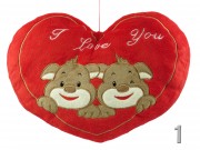 Plüss szív kutya/egér I love you 37x28cm GB1392-1 2f