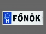 Rendszámtábla Főnök DR010