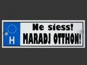 Rendszámtábla Ne siess! Maradj otthon! 33x11cm