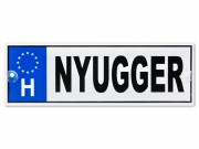 Rendszámtábla Nyugger 33x44cm DR051