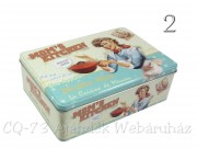 Retró fémdoboz szögletes MaMa Mia 20x7cm 679588480