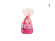 Rózsa habfürdő, fürdőkristály, fürdőgyöngy organzában 50ml+50g+50g