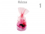 Rózsa organza szett 3db